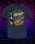 My Heart is on the field- Custom Football Shirt