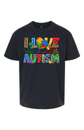 I Love Someone with Autism T-Shirt – Bold Puzzle Piece Awareness Design