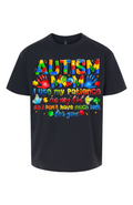 Autism Mom T-Shirt – “I Use My Patience on My Kid” Funny Puzzle Piece Awareness Tee