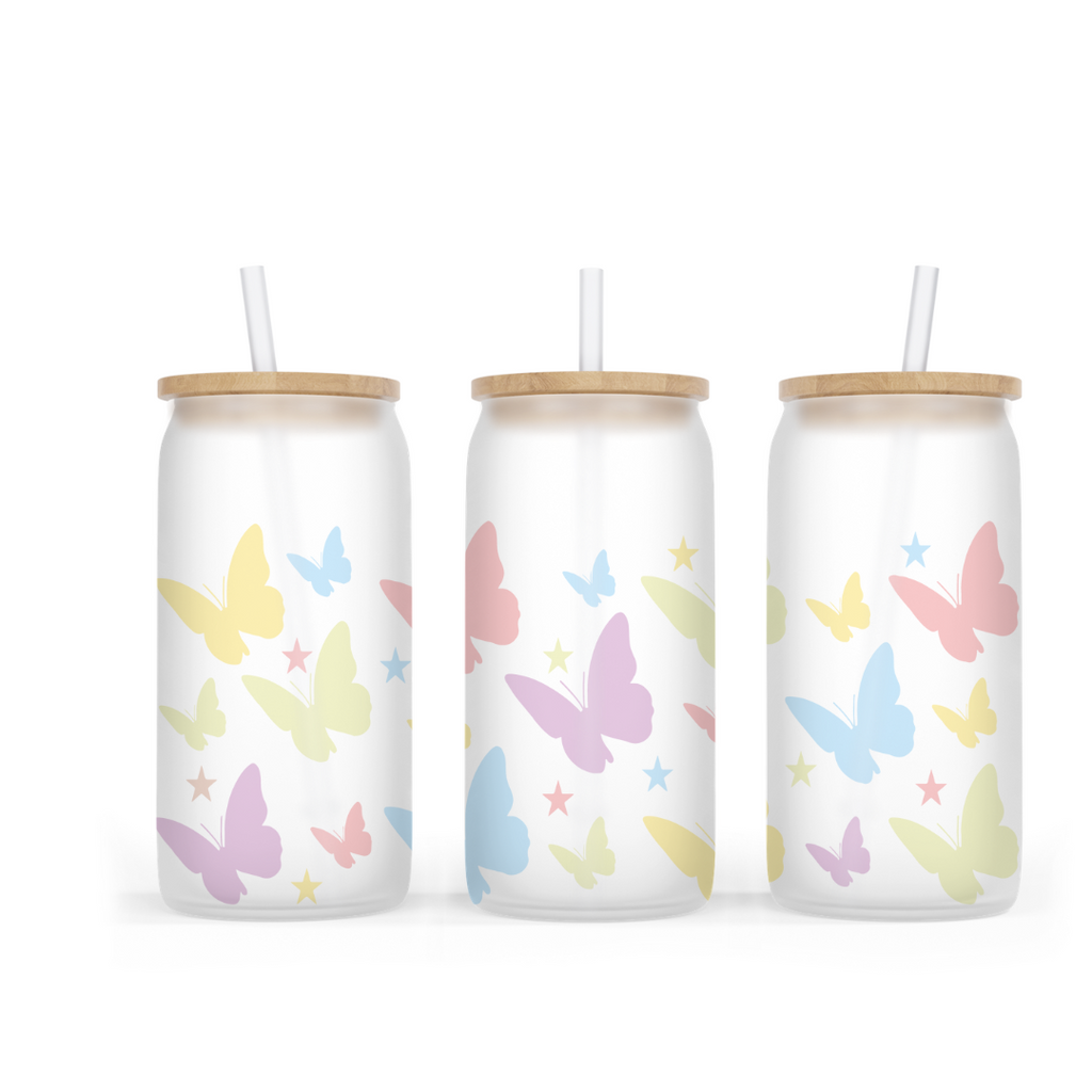 16 oz. customized frosted libbey glass