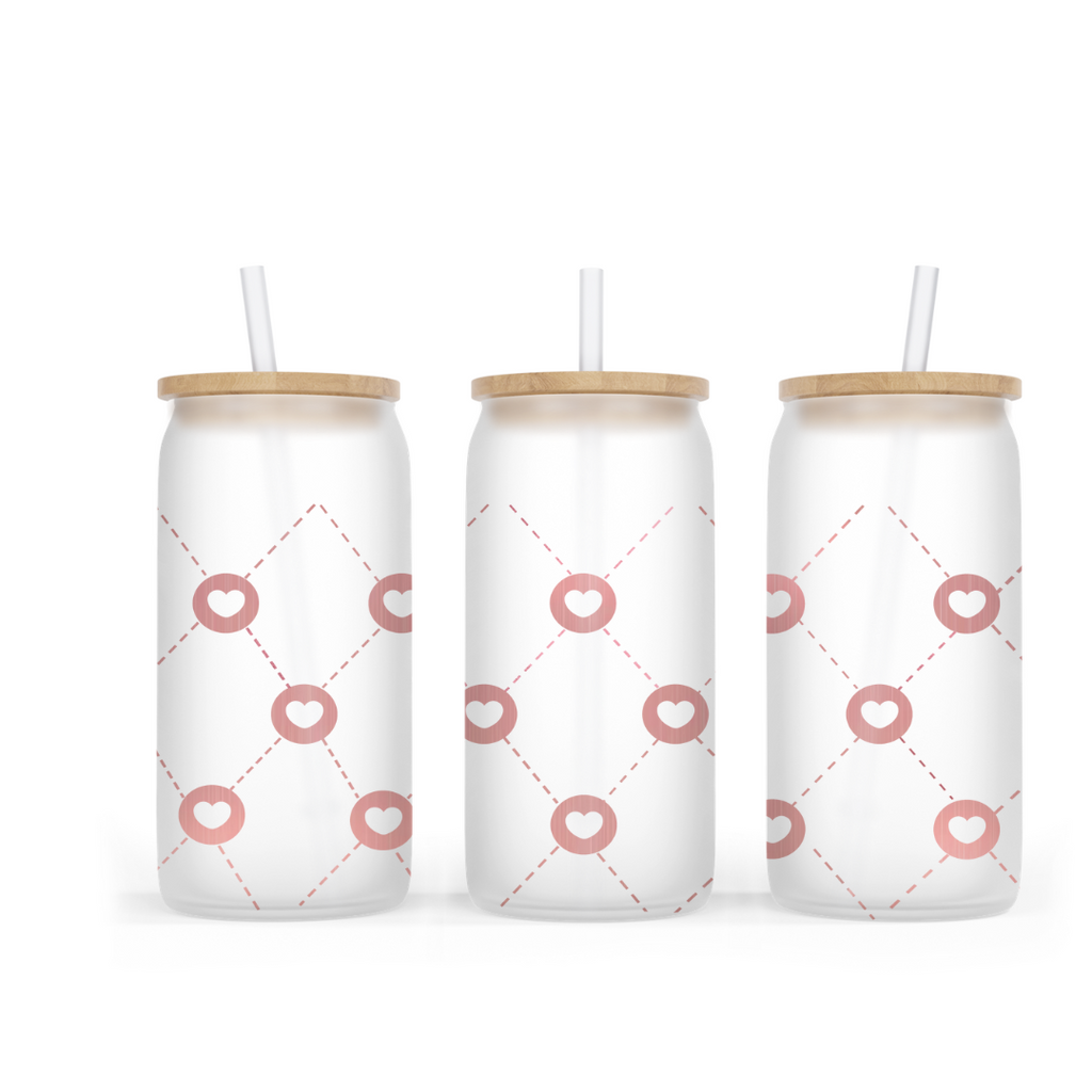 16 oz. customized frosted libbey glass