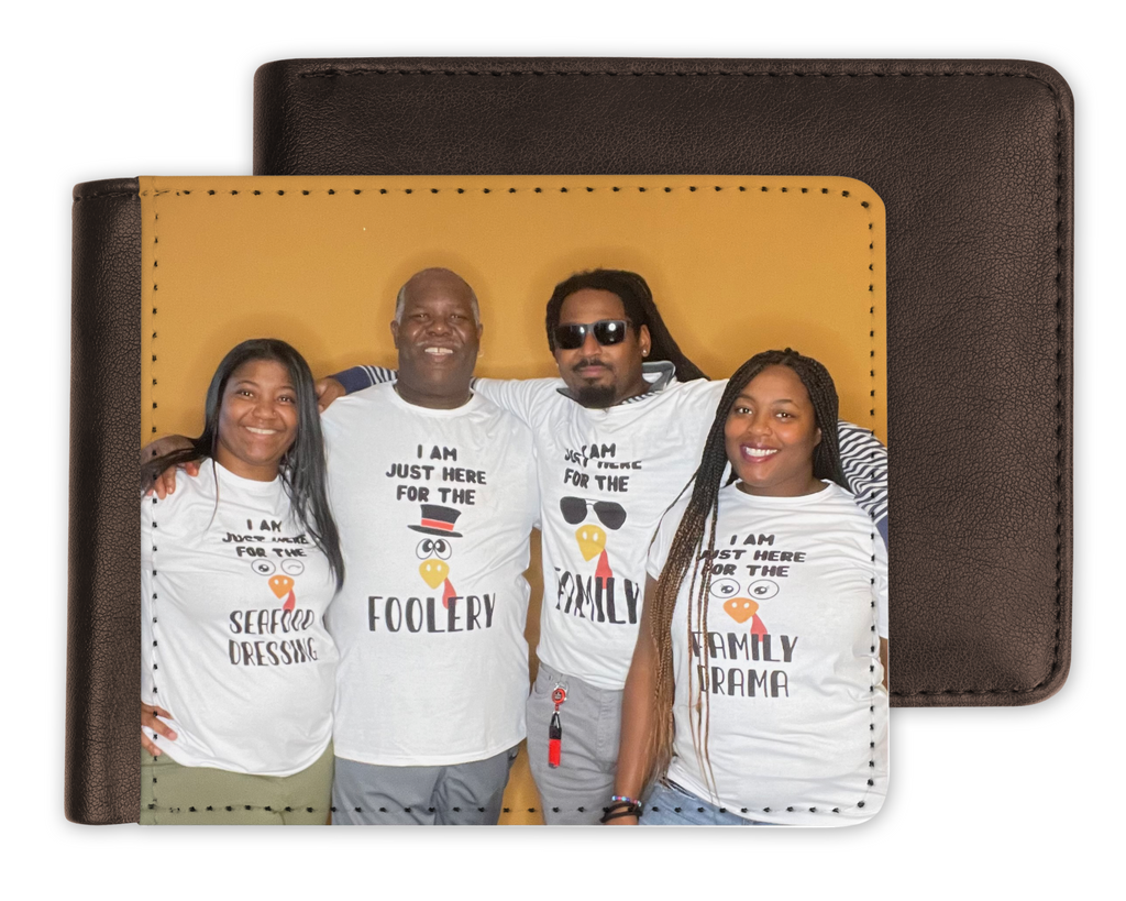 Customized Men's PU Trifold Wallet