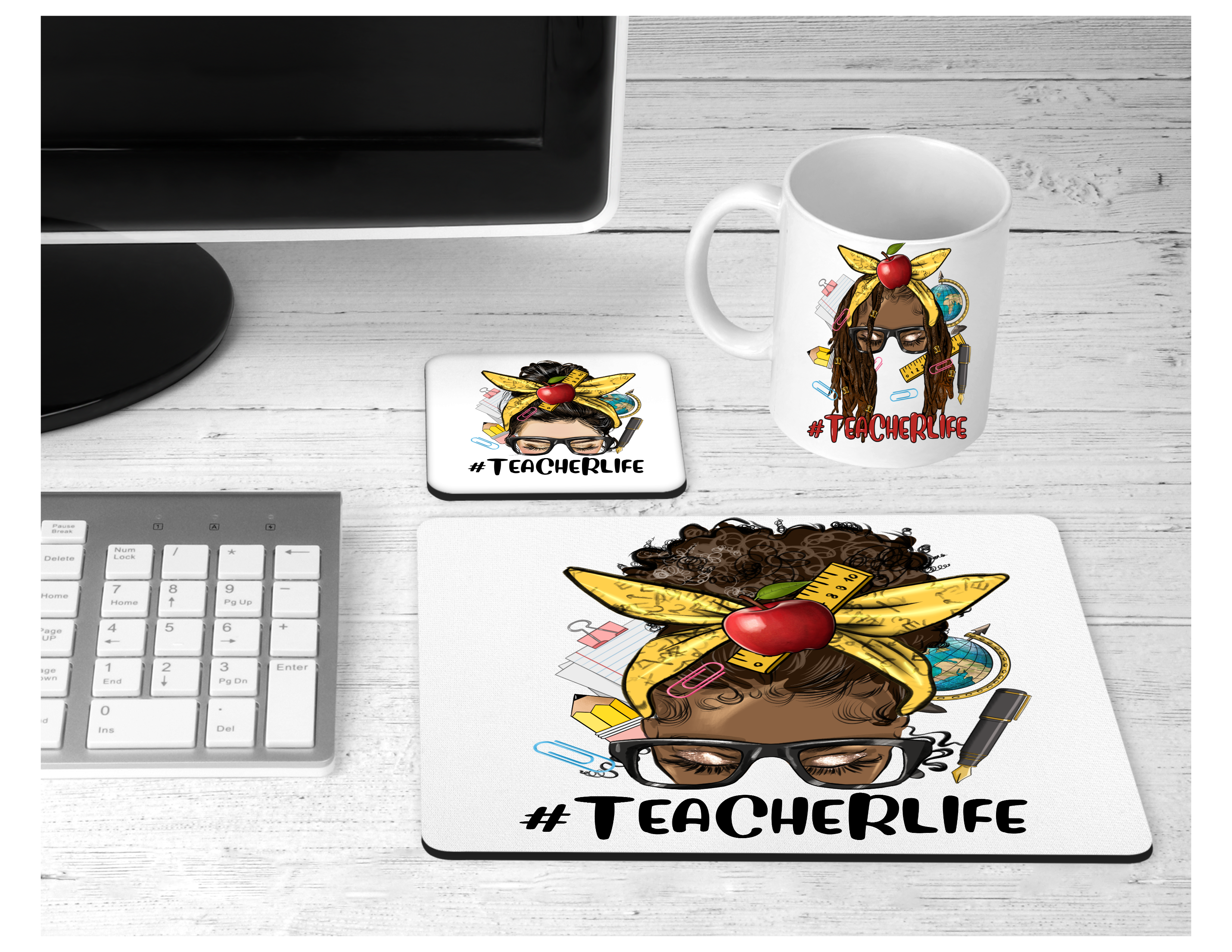 Teacher Life Desk Set
